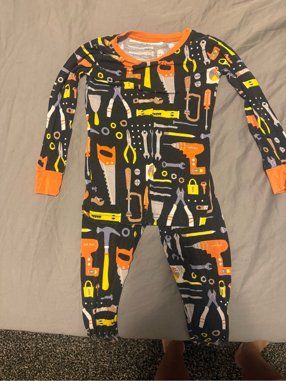 Little Sleepies Tool Print Two-Piece Pajamas - long sleeve top and pants